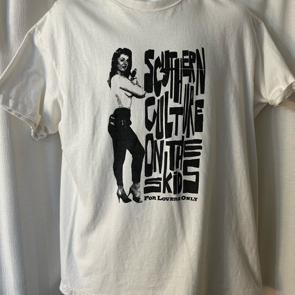 Hanes Beefy Other - Tee: Vintage southern culture on the skids 90’s made in usa lg